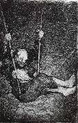Francisco Goya Old man on a Swing Sweden oil painting artist
